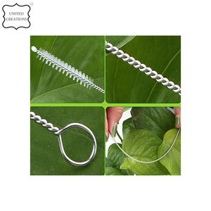 Pajitas reutilizables de silicona y acero inoxidable 304 con logotipo personalizado al por mayor, accesorios de barra sostenibles con cubiertas empaquetadas en caja - Product Image 2