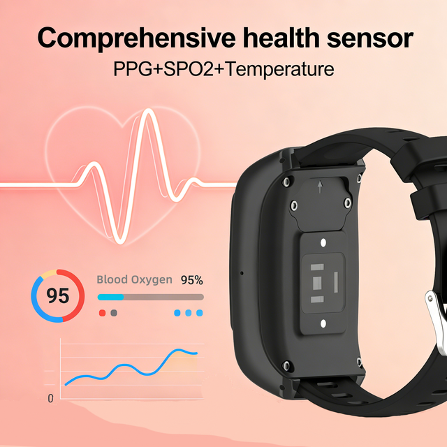 Platform Monitoring Step Count Low Battery Alert Blood Oxygen Measure 900mAh Battery RTOS OS GPS Smart Watch with Charging Dock