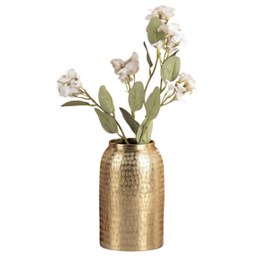 Maceta de mesa decorativa para el hogar de hierro de alta calidad, florero de Metal dorado de diseño exclusivo, arreglo floral al por mayor - Product Image 2