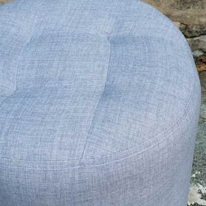 Contemporary 32x32x40cm GDSF006 Fabric-Covered Tufted Ottoman <b>Stool</b> Removable Metal Footstool for <b>Bedroom</b> Perfect As Bench - Product Image 4