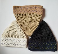 Nouveaux bonnets de prière musulmans Kufi de haute qualité pour hommes, couleur unie, maille réglable, 100% coton, écologiques, toutes saisons, Bangladesh