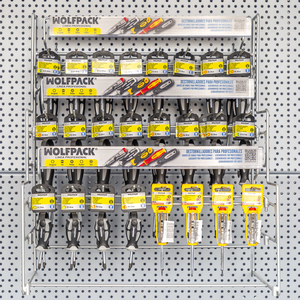 Espositore da appendere/da tavolo per cacciaviti con impugnatura in TPR S2, 110 pezzi, completo - Product Image 4