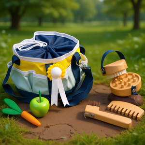 Petit ensemble de toilettage pour chevaux jouets pour jeu de rôle - Product Image 3