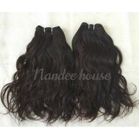 Cheveux indiens bruts ondulés 30 pouces, provenant d'un seul donneur, non traités, en vrac pour tissage