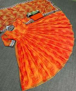 Exclusivo Georgette Bordado Secuencia Vestido de trabajo con Dupatta Ropa tradicional Precio más bajo Ropa textil Alphanumero Gharara - Product Image 6