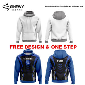 เสื้อฮู้ดผ้าคอตตอนโอเวอร์ไซส์ของผู้ชายเสื้อมีฮู้ดผ้าฟลีซแบบเปิดไหล่ผ้าซับลิเมชันสำหรับฤดูหนาว - Product Image 4