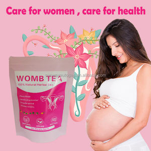 Kräutertee für die Gebärmuttergesundheit der Frau unterstützt das hormonelle Gleichgewicht und die Menstruationsgesundheit. Natürlicher Gebärmuttertee, warmer Tee. - Product Image 2