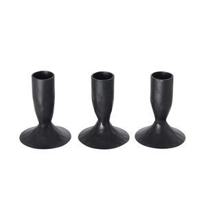 Bougeoirs en Laiton Antique, Set de 3 - Product Image 3