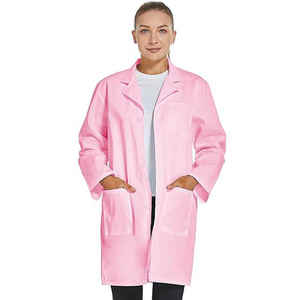 Bata de laboratorio profesional para Mujeres Hombres Bata de laboratorio de hospital unisex de manga larga - Product Image 6