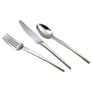 Couverts en acier inoxydable plaqué or mat à taille fine pour restaurant de luxe - Product Image 4