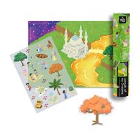 TAKVA-Art mural, autocollants islamiques réutilisables, cadeaux de Ramadan, taille de l'affiche A3, jouets de créativité islamique pour enfants