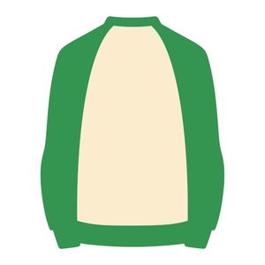 Sweat-shirt à manches raglan et col rond pour femme, neutre 08 Pretty Girl, vêtements de sororité grecque, rose et vert, élégant, vêtements grecs - Product Image 2