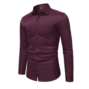 Top tendance hommes chemise boutonnée sur mesure léger facile à porter respirant confortable chemise boutonnée avec un matériau durable - Product Image 2