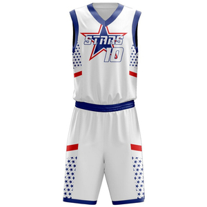 Uniforme de basket-ball d'équipe avec logo personnalisé, manches courtes, respirant, séchage rapide, 100% polyester, impression par transfert thermique - Product Image 2