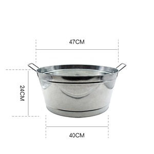 Hielera de Acero Inoxidable con Acabado Pulido Premium, Enfriador de Vino, Tina para Cerveza para Fiestas, Eventos y Almacenamiento de Bebidas - Product Image 2