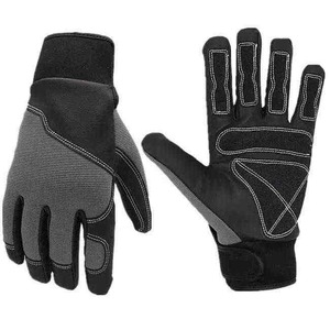 Gants de travail de mécanicien Gants de sécurité en cuir synthétique Gants d'assemblage de construction Manipulation d'outils Protection durable des mains - Product Image 3