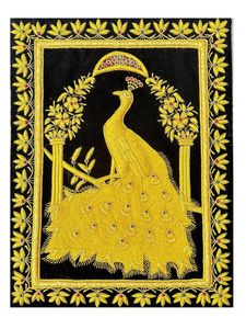 Zardozi Royal colgante de pared tela de resina contemporánea de lujo para decoración del hogar para sala de estar y dormitorio hecho como regalos - Product Image 2