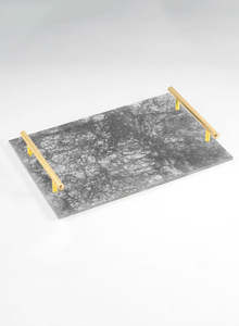 Plateau de service de table moderne pour hôtel, maison, restaurant, en finition argentée pour Noël - Product Image 6