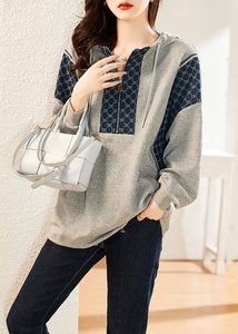 Ever Glow Unique Design Eco-Friendly Windproof Waterproof Breathable <b>Plus</b> <b>Size</b> Hooded Woolen Casual Pullover Oversize Plain Dyed - Product Image 3