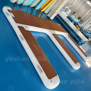 Drop Stitch Bain de soleil Teck Foam Deck Pad Floating Swim Air Raft Yacht Gonflable Water <span class=keywords><strong>Jet</strong></span> Ski Dock Flotteurs Plate-forme - Product Image 3