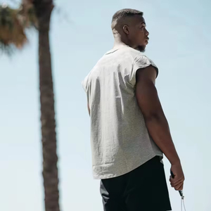 Débardeur de musculation sans manches pour hommes, vêtements d'entraînement musculaire, vêtements de sport, vêtements d'entraînement - Product Image 2