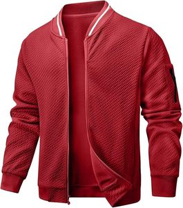 100% Cotton Customized Varsity <b>Jacket</b> <b>Long</b> Sleeves Quilted Lining Zipper Closure Waterproof Windproof Breathable Knitted Front - Product Image 2