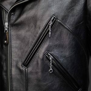 Chaqueta de carreras de cuero para hombre de alta calidad: impermeable, a prueba de viento e ideal para motocicletas - Product Image 4