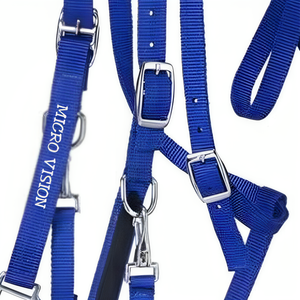 Équipement d'équitation de qualité supérieure, licou/bride de taille de cheval en nylon bleu Combo cheval tack équine, bride de cheval Tack de cheval - Product Image 2