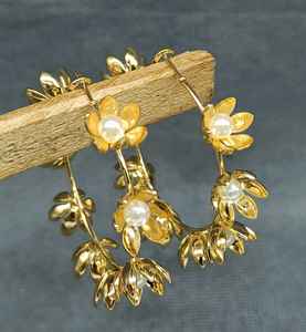 Pendientes Antiguos Dorados SKU 11012 - Product Image 2