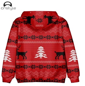 Acid Wash Soft Warm 100% Cotton Unisex Fleece <b>Pullover</b> Hoodie for Winter Holiday Outfit - Product Image 4