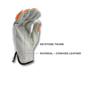 ถุงมือคนขับหนังป้องกันการตัดปลายสูงพร้อมซับในไนล่อนกันน้ำกันลื่นขนาด XL - Product Image 2