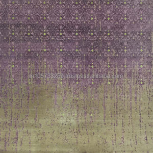 Hot Selling Reversible Handmade Persian Silk Wool Carpet Modern Design Abstract Velvet Colour Prayer <b>Mat</b> Washable Pet Friendly - Product Image 5