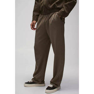 กางเกงวอร์มทรงตรงลายทางของผู้ชายกางเกงวิ่งแนวสตรีทแต่งโลโก้ได้ตามต้องการ - Product Image 4