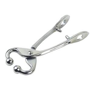 Pince à nez à long manche en acier inoxydable vétérinaire porte-taureau pince à nez de vache pour bovins et taureaux - Product Image 2