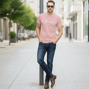 Camiseta de Algodón Transpirable para Hombre con Nombre de Marca Personalizado en Color Rosa Bebé, Cuello Redondo, Disponible a Precio de Mayoreo - Product Image 6