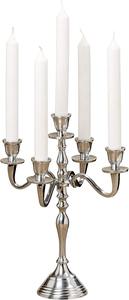 Candelabro de Metal, Decoraciones Elegantes para Bodas, Estilo Nórdico Vintage, Candelabro de 5 Brazos, Decoración de Mesa Alta de Aluminio - Product Image 3