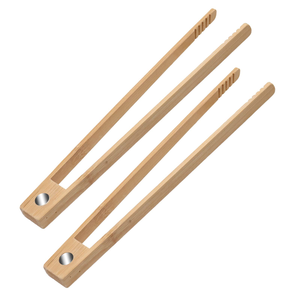 Pinces multifonctions en bois de bambou pour la cuisson des aliments Pinces de cuisine Design fantaisie Qualité supérieure Meilleure vente Design unique - Product Image 3