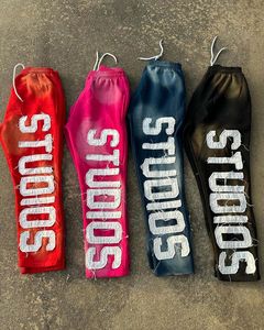 Conjunto de Sudadera con capucha para hombre, conjunto de chándal desgastado de 460GSM, chándal apilado Vintage personalizado, lavado ácido acampanado, sudor, calle alta de talla grande - Product Image 5