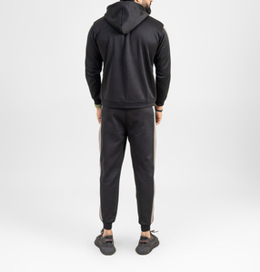 Chándales personalizados de buena calidad para hombre, conjuntos de gimnasio para correr con cremallera, chándal Unisex con estampado de logotipo - Product Image 4