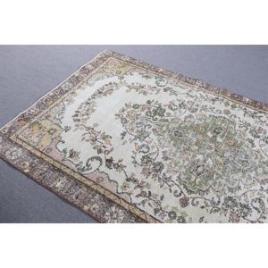 พรมวินเทจ พรมขนาดใหญ่ 5x9.1 ฟุต พรมลายตะวันออกสีน้ำตาล - Product Image 5