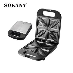 SOKANY08102 Máquina para Desayunos Rápidos, Prensa para Sándwiches con Calentamiento de Doble Cara, Tostadora de Pan, Máquina para Hacer Bocadillos - Product Image 1