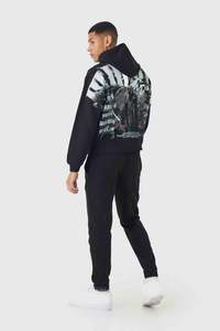 ชุดวิ่งแบบสวมหัวมีฮู้ดพิมพ์ลายดาว Y2K กราฟิกแบบกำหนดเองฤดูหนาวสำหรับผู้ชายและผู้หญิง - Product Image 3