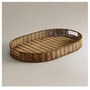 2025 nouveau conçu rotin mat vaisselle jetable réutilisable plateau boîte avec couvercle nouveau Design par Reena exportations fournisseur en gros - Product Image 1