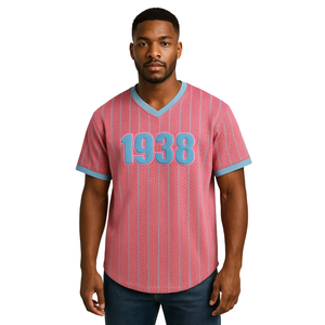 Jack e Jill of America Pink Pink Pink maglia da Baseball Black organizzazioni professionali civiche maglietta in rete personalizzata - Product Image 1