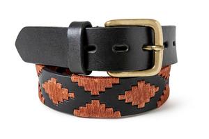 Cinturón de cuero Polo personalizado de diseño sofisticado para montar a caballo Hebilla de aleación cosida a mano de alta calidad-Venta al por mayor informal - Product Image 2