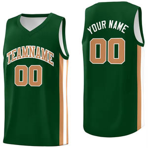 Maillot de basket-ball personnalisable 100% polyester respirant Impression par sublimation Tailles plus grandes Ensembles personnalisés Col en V Séchage rapide Sans manches - Product Image 1