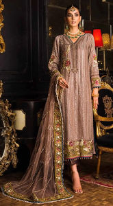 Nouveau Pakistanais Heavy Fox Georgette Avec Broderie Séquence Travail Costume pour Femmes Vente En Ligne - Product Image 3