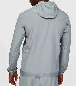 Chaqueta cortavientos para exteriores para hombre, chándal de otoño con brazo estampado de nailon y cremallera resistente al agua, ropa deportiva versátil para deportes - Product Image 3