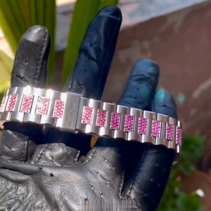 Montre Hip Hop personnalisée sertie de diamants Moissanite pour hommes, montre sertie de diamants VVS, cadeau - Product Image 6