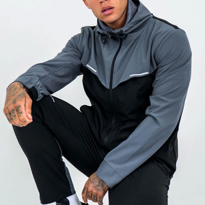 Chaqueta Deportiva con Capucha y Logotipo Personalizado, Impermeable, Cortavientos, Transpirable, Ecológica, de 2 Piezas, para Invierno - Product Image 4